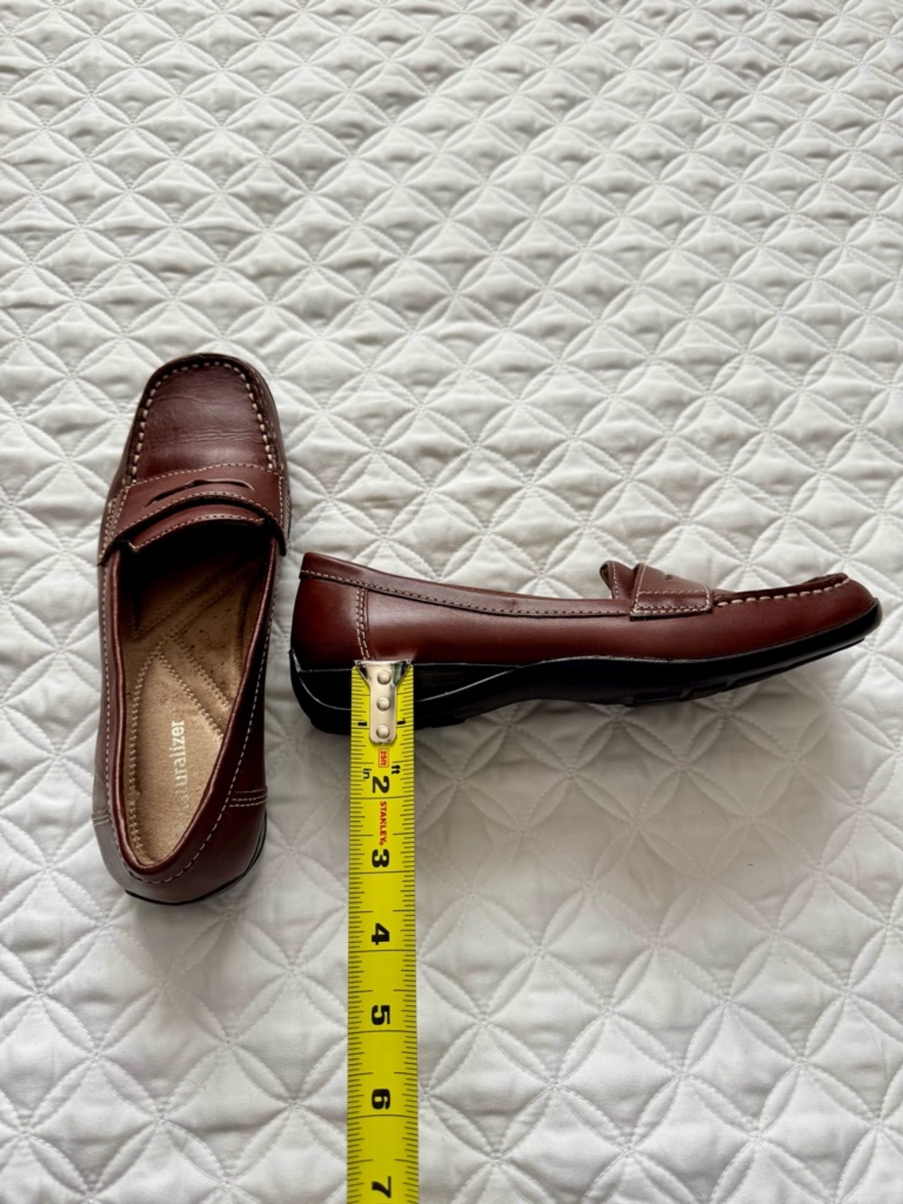 Naturalizer Women's Carletta Brown Leather Penny Loafers Flats Slip-on Size 7 - Picture 12 of 13